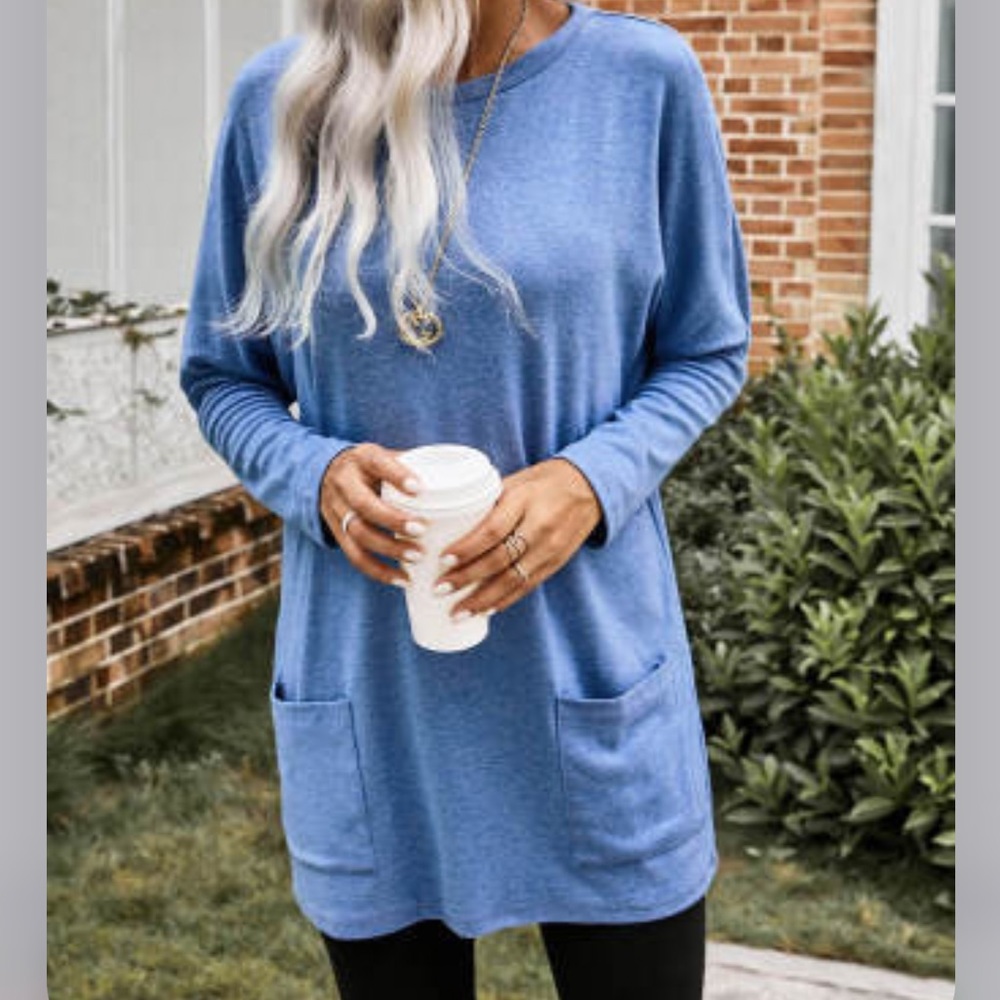 Long Sleeve Tunic Top - Picture 2 of 3